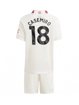 Otroški Nogometna dresi replika Manchester United Casemiro #18 Tretji 2023-24 Kratek rokav (+ hlače)
